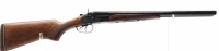 Doppelflinte Baikal - 43K Coach Gun - Note 2  - Baikal 43K, Coach-Gun, kurze Schrotflinte mit Hahnspannung, Doppelabzug, Westernapplikation auf der Basküle, guter Pflegezustand, technisch in Ordnung, Kal. 12/70 ohne Stahlschrotbeschuß, Choke 2x 18,4, Flin