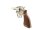 Revolver Smith & Wesson - 64-3 - Note 2  - f&uuml;hriger Revolver f. Fangschu&szlig; oder auch zum sportlichen Schie&szlig;en, 4" Lauf (100mm), stainless, Holzgriffschalen f. beidh&auml;ndige Nutzung, Korn vom Vorbesitzer farblich markiert, Visierung &uuml;ber Rahmen und Korn, Kal.