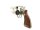 Revolver Smith & Wesson - 64-3 - Note 2  - f&uuml;hriger Revolver f. Fangschu&szlig; oder auch zum sportlichen Schie&szlig;en, 4" Lauf (100mm), stainless, Holzgriffschalen f. beidh&auml;ndige Nutzung, Korn vom Vorbesitzer farblich markiert, Visierung &uuml;ber Rahmen und Korn, Kal.