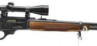 Repetierbüchse Marlin - 336 CS - Note 2  - Unterhebelrepetierbüchse v. MARLIN, Modell 336 CS, Kal. .30-30Win., mit Zielfernrohr Norconia 6x40, Hahnspanner, ventilierte Gummischaftkappe, Röhrenmagazin, Schiebekimme und Korn mit Kornschutz, 20" Lauf, gepfle