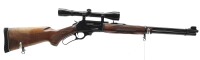 Repetierbüchse Marlin - 336 CS - Note 2  - Unterhebelrepetierbüchse v. MARLIN, Modell 336 CS, Kal. .30-30Win., mit Zielfernrohr Norconia 6x40, Hahnspanner, ventilierte Gummischaftkappe, Röhrenmagazin, Schiebekimme und Korn mit Kornschutz, 20" Lauf, gepfle