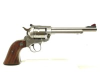 Revolver Ruger - New Model Single Six - Note 2  - Revolverset RUGER Single-Six, mit .22lr.-Trommel und .22WinMag.-Trommel, Revolver wird als .22WinMag. eingetragen, .22lr.-Trommel als Zusatzeintrag, typischer Ruger Single-Six, stainless, Single-Action onl