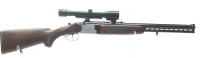 Bockb&uuml;chsflinte Kettner - Puszta - Note 3  - robuste Bockb&uuml;chsflinte aus Ungarn, vertrieben durch die Fa. Kettner, Modell Puszta, Kal. 7x65R und 12er Flintenlauf (12/70), optischer Zustand Note 3 (jagdliche F&uuml;hrungsspuren sichtbar), technisch einwandfrei,
