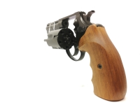Revolver Melcher - ME 38 Magnum - Note 2  - "Zimmerrevolver" im Kal. 4mm RL, mit F und PTB-Zeichen, Holzgriff mit Fingermulden, 5Schu&szlig; Trommel, 3" Lauf (75mm), Revolvervisierung (&uuml;ber Rahmen und Korn) *** bed&uuml;rfnisfrei aber voreintragspflichtig ***
