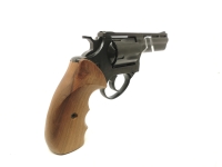 Revolver Melcher - ME 38 Magnum - Note 2  - "Zimmerrevolver" im Kal. 4mm RL, mit F und PTB-Zeichen, Holzgriff mit Fingermulden, 5Schu&szlig; Trommel, 3" Lauf (75mm), Revolvervisierung (&uuml;ber Rahmen und Korn) *** bed&uuml;rfnisfrei aber voreintragspflichtig ***