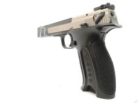 halbautomatische Pistole H&auml;mmerli - X-Esse - Note 2  - beliebte KK-Sportpistole mit 150mm Lauf v. H&auml;mmerli, bi-color Ausf&uuml;hrung, LPA-Kimme verstellbar, optisch mit leichten Gebrauchsspuren, technisch einwandfrei, eine gute Note 2 insgesamt, f&uuml;r Rechts- un