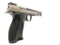 halbautomatische Pistole H&auml;mmerli - X-Esse - Note 2  - beliebte KK-Sportpistole mit 150mm Lauf v. H&auml;mmerli, bi-color Ausf&uuml;hrung, LPA-Kimme verstellbar, optisch mit leichten Gebrauchsspuren, technisch einwandfrei, eine gute Note 2 insgesamt, f&uuml;r Rechts- un