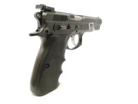 halbautomatische Pistole CZ Uhersky Brod - 85 - Note 2  - Sportpistole CZ 85, Kal. 9mmLuger, mit LPA-Visierung, guter gepflegter Zustand, mit 2 Magazinen, 9mm Luger Pistole mit beidseitigem Sicherungshebel, Gummigriff&uuml;berzug von Hogue, augenscheinlich ger