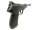 halbautomatische Pistole Erma - EP 882 S - Note 2  - Nachbau der P38 als Sportvariante mit 150mm Lauf, Kunststoffgriffschalen f&uuml;r beidh&auml;ndige Nutzung, verstellbare Kimme (nur seitliche Verstellung), linksseitige Sicherung, technisch in Ordnung und im gute