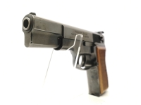 halbautomatische Pistole FEG - P9 - Note 3  - sportliche Gebrauchspistole von FEG - Ungarn, mit 4,5" Lauf, Holzgriffschalen, beidh&auml;ndige Nutzung m&ouml;glich, Sicherung linksseitig, Modell P9, 9mm Luger, LPA-Kimme (Mikrometerkimme), optischer Zustand gepflegt 