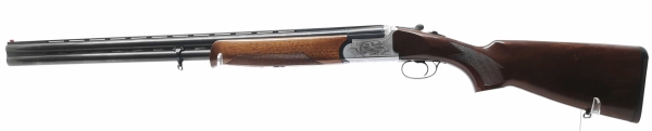 Bockdoppelflinte Rizzini - ohne - Note 2  - sch&ouml;ne jagdliche, aber auch sportlich nutzbare Bockdoppelflinte von Rizzini, umschaltbare Laufpriorit&auml;t, Kal. 12/76 (verst&auml;rkter Beschu&szlig;, kein Stahlschrotbeschu&szlig;), Laufl&auml;nge 710mm, Fiberglaskorn orange, sch&ouml;ne S