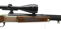 Bockb&uuml;chsflinte Blaser - 700/88 - Note 3  - noch optisch gut erhaltene BLASER Bockb&uuml;chsflinte im Kal. .30R Blaser und 12/70, Handspanner, mit ZF von Carl Zeiss Jena (8x56 feste Vergr&ouml;&szlig;erung), unbeleuchtet, technisch einwandfrei, Schwenkmontage, Schaftback
