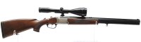 Bockb&uuml;chsflinte Blaser - 700/88 - Note 3  - noch optisch gut erhaltene BLASER Bockb&uuml;chsflinte im Kal. .30R Blaser und 12/70, Handspanner, mit ZF von Carl Zeiss Jena (8x56 feste Vergr&ouml;&szlig;erung), unbeleuchtet, technisch einwandfrei, Schwenkmontage, Schaftback