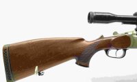 Bockb&uuml;chsflinte Blaser - 700/88 - Note 3  - noch optisch gut erhaltene BLASER Bockb&uuml;chsflinte im Kal. .30R Blaser und 12/70, Handspanner, mit ZF von Carl Zeiss Jena (8x56 feste Vergr&ouml;&szlig;erung), unbeleuchtet, technisch einwandfrei, Schwenkmontage, Schaftback