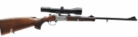 Einzellader B&uuml;chse Blaser - K95 - Note 2  - f&uuml;hrige gut gepflegte Kipplaufb&uuml;chse BLASER, Modell K95, Kaliber 8x57JRS, mit sch&ouml;ner Holzvariante und Carl Zeiss Diavari VM mit 2,5-10x50* (Leuchtpunkt (Nacht)), am Hinterschaft leichte jagdliche Nutzungspuren 