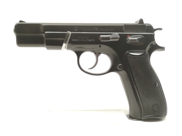 halbautomatische Pistole ZBROJOVKA BRNO - CZ 75 - Note 2  - beliebte Einsteiger-Sportpistole im Kal. 9mmLuger, sehr robuste Pistole, Vollmetall, oft bei Sch&uuml;tzenvereinen zu finden, linksseitige Sicherung, Gebrauchsvisierung (Kimme / Korn, nicht verstellba