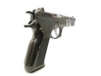 halbautomatische Pistole Norinco - NZ75 - Note 2  - chinesischer Nachbau der CZ75 (Br&uuml;nner Waffenwerke) Sportpistole, Modell NZ75, Kunststoffgriffschalen, silberfarbenes Abzugsz&uuml;ngel, Vollmetallwaffe, 110mm Laufl&auml;nge (4,25"), linksseitige Sicherung, Steck