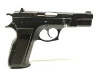 halbautomatische Pistole Norinco - NZ75 - Note 2  - chinesischer Nachbau der CZ75 (Br&uuml;nner Waffenwerke) Sportpistole, Modell NZ75, Kunststoffgriffschalen, silberfarbenes Abzugsz&uuml;ngel, Vollmetallwaffe, 110mm Laufl&auml;nge (4,25"), linksseitige Sicherung, Steck