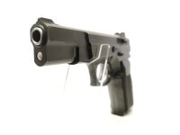 halbautomatische Pistole Norinco - NZ75 - Note 2  - chinesischer Nachbau der CZ75 (Br&uuml;nner Waffenwerke) Sportpistole, Modell NZ75, Kunststoffgriffschalen, silberfarbenes Abzugsz&uuml;ngel, Vollmetallwaffe, 110mm Laufl&auml;nge (4,25"), linksseitige Sicherung, Steck
