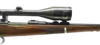 Repetierb&uuml;chse Honold - ohne - Note 2  - B&uuml;chsenmacherunikat aus dem Hause Honold Ulm, Kaliber 7x57, 98er System, viele Verzierungen u.a. am Kammerst&auml;ngel, Magazinboden, Lauf und System, Klappkimme (manuell), trockener Direktabzug ohne Stecher, massive Gu