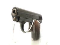 halbautomatische Pistole Astra - Firecat - Note 2  - Tascehnpistole ASTRA Firecat im Kal. 6,35mm Browning aus Sammlungsaufl&ouml;sung, Zustand Note 2 (gut), gepflegt, mit Bakelitgriffschalen, Sicherung links, Steckmagazin, spanischer Beschuss, Handballensicher