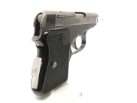 halbautomatische Pistole CZ Uhersky Brod - Mod. 92 - Note 3  - tschechische Taschenpistole CZ Mod. 92 aus Sammlungsaufl&ouml;sung im Kal. 6,35mm Browning, mit schwarzen Bakelitgriffschalen, Steckmagazin, verstecktem Hahn, Br&uuml;nierung leicht berieben, sonst tech