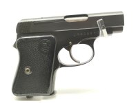 halbautomatische Pistole CZ Uhersky Brod - Mod. 92 - Note 1  - tschechische Taschenpistole CZ Mod. 92 aus Sammlungsaufl&ouml;sung im Kal. 6,35mm Browning, komplett in schwarz, mit schwarzen Kunststoffgriffschalen mit CZ-Logo, Steckmagazin, verstecktem Hahn, te