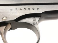 halbautomatische Pistole CZ Uhersky Brod - Mod. 92 - Note 1  - tschechische Taschenpistole CZ Mod. 92 aus Sammlungsaufl&ouml;sung im Kal. 6,35mm Browning, komplett in schwarz, mit schwarzen Kunststoffgriffschalen mit CZ-Logo, Steckmagazin, verstecktem Hahn, te