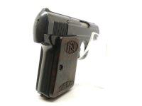 halbautomatische Pistole FN - Baby - Note 2  - belgische "Baby"-Taschenpistole mit Holzgriffschalen, Kal. 6,35mm Browning, Holzgriffschalen mit FN Logo plus Schriftzug "Baby", linksseitige Sicherung, Steckmagazin, optisch und technisch im gutem gepflegtem