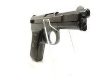halbautomatische Pistole Mauser - 1910/14 - Note 2  - Mauser Taschenpistole Mod. 1910/14 im Kal. 6,35mm Browning aus Sammlungsaufl&ouml;sung, schwarze Bakelit-Griffschalen (linksseitig ist ein St&uuml;ck aus der Griffschale gebrochen), Waffe sonst im sehr guten Zus