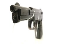 halbautomatische Pistole Mauser - 1910/14 - Note 2  - Mauser Taschenpistole Mod. 1910/14 im Kal. 6,35mm Browning aus Sammlungsaufl&ouml;sung, schwarze Bakelit-Griffschalen (linksseitig ist ein St&uuml;ck aus der Griffschale gebrochen), Waffe sonst im sehr guten Zus