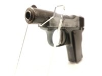 halbautomatische Pistole Stock - Taschenpistole - Note 3  - sch&ouml;ne, seltene Taschenpistole von Franz Stock Berlin im Kaliber 6,35mm Browning, Zustand gesamt Note 2,5 - 3, technisch einwandfrei, optisch am Schlitten leichte Rostn&auml;rbchen (siehe Bilder), Lau