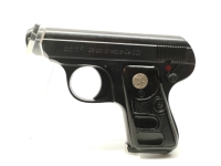 halbautomatische Pistole Galesi - Mod. 9 - Note 2  - italienische Taschenpistole im Kaliber 6,35mm Browning, Hersteller: Galesi, Modell: 9, mit schwarzen Kunststoffgriffschalen, Sicherung links (ist gleichzeitig Schlittensperre), Steckmagazin, technisch i