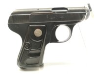 halbautomatische Pistole Galesi - Mod. 9 - Note 3  - italienische Taschenpistole im Kaliber 6,35mm Browning, Hersteller: Galesi, Modell: 9, mit schwarzen Kunststoffgriffschalen, Sicherung links (ist gleichzeitig Schlittensperre), Steckmagazin, technisch i