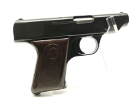 halbautomatische Pistole Erma - EP 25 - Note 1  - sehr gut erhaltene Taschenpistole von ERMA, Modell EP25, Kal. 6,35mm Browning, sehr guter Erhaltungszustand, braune Kunststoffgriffschalen, Br&uuml;nierung sehr gut erhalten, technisch einwandfrei ,Steckmagazin