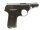 halbautomatische Pistole Walther Zella-Mehlis - Mod. 8 - Note 3  - deutsche Taschenpsitole von Walther, Modell 8, Bakelit-Griffschalen mit 6,35 bzw. CW-Logo, Sicherung, Steckmagazin mit Walther Schriftzug, befriedigender Sammlerzustand, leichte Rostn&auml;rbch