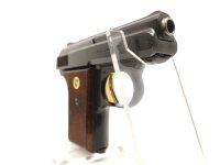 halbautomatische Pistole Reck - P8 - Note 2  - deutsche Taschenpsitole aus dem Hause RECK, Modell P8, mit Holzgriffschalen und Steckmagazin, guter gepflegter Erhaltungszustand, Sicherung linksseitig, f&uuml;r Sammler, H&auml;ndler oder Exporteure *** voreintragspfl