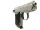 halbautomatische Pistole Rh&ouml;ner - SM 115 - Note 3  - deutsche Taschenpistole f&uuml;r Sammler, Hersteller: Rh&ouml;ner (SM),  Mod. 115, bicolor (silber/schwarz), ordentlicher  Sammlerzustand, Note 3, Schlitten mechanisch / chemisch "beschliffen", dadurch nur noch W