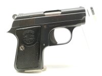 halbautomatische Pistole Astra - 2000 CUB - Note 3  - spanische Taschenpsitole von ASTRA, Mod. 2000 (Cub), Kal. 6,35mm Browning, mit Steckmagazin, silberfarbener Hahn und Abzugsz&uuml;ngel, spanische Beschu&szlig;zeichen, Sicherung links, f&uuml;r Sammer, H&auml;ndler oder f&uuml;