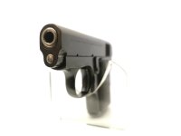 halbautomatische Pistole Delu - ohne - Note 2  - handliche Taschenpistole im Kleinformat von DELU - Liege, mit Bakelitgriffschalen, FD-Logo auf den Griffschalen, Handballensicherung, Steckmagazin, Sicherungshebel, technisch in Ordnung, optisch altersbedin