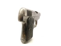 halbautomatische Pistole ohne - Superior - Note 4  - Superior Taschenpistole, optisch im mangelhaften Zustand, aber selten, technisch einwandfrei, silberfarben mit schwarzen Superior-Bakelitgriffschalen, Sicherungshebel, Steckmagazin, nur f&uuml;r Sammler, H&auml;n