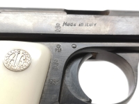 halbautomatische Pistole Galesi - 506/A - Note 3  - italienische Taschenpistole im Kaliber 6,35mm Browning, Hersteller: Galesi, Modell: 506/A, mit hellen (wei&szlig;en) Griffschalen, Sicherung links, Steckmagazin, technisch in Ordnung, optisch im Zustand 3 (alt