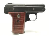 halbautomatische Pistole Reck - P8 - Note 2  - deutsche Taschenpsitole aus dem Hause RECK, Modell P8, mit Holzgriffschalen und Steckmagazin, guter gepflegter Erhaltungszustand, Sicherung linksseitig, f&uuml;r Sammler, H&auml;ndler oder Exporteure *** voreintragspfl