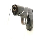 halbautomatische Pistole CZ Uhersky Brod - Mod. 92 - Note 2  - tschechische Taschenpistole CZ Mod. 92 aus Sammlungsaufl&ouml;sung im Kal. 6,35mm Browning, komplett in schwarz, mit schwarzen Kunststoffgriffschalen mit CZ-Logo, Steckmagazin, verstecktem Hahn, te