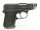 halbautomatische Pistole CZ Uhersky Brod - Mod. 92 - Note 2  - tschechische Taschenpistole CZ Mod. 92 aus Sammlungsaufl&ouml;sung im Kal. 6,35mm Browning, komplett in schwarz, mit schwarzen Kunststoffgriffschalen mit CZ-Logo, Steckmagazin, verstecktem Hahn, te