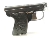 halbautomatische Pistole unbekannt - Le Francaise Variante 1 - Note 3  - seltene Francais Variante 1, franz. Taschenpistole mit Kaipplauf im Kal. 6,35mm Browning, Zustand Note 3 (altersbedingt), Lauf und Technik gut, Br&uuml;nierung noch gut, Griffschalen link