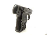 halbautomatische Pistole CZ Uhersky Brod - Mod. Z - Note 2  - tschechische Taschenpistole von CZ, Modell "Z", Kal. 6,35mm Browning, schwarze Kunststoffgriffschalen mit CZ Logo, aus Sammlung, guter Erhaltungszustand, Lauf top, mit Steckmagazin, technisch e