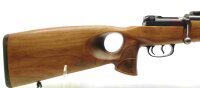 Repetierb&uuml;chse Mauser - M66 - Note 2  - Repetierb&uuml;chsen-Kombination Mauser M66 mit 60er Lauf und 55er Otto Repa Wechsellauf sowie Lochgriffschaft, Lochgriffschaft ist neuwertig, Br&uuml;nierung der beiden L&auml;ufe ist i.O., beide L&auml;ufe im Kal. 7x64, Wechsellauf m