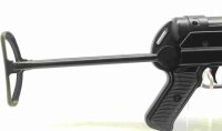 halbautomatische B&uuml;chse GSG - MP40 - Note 1  - halbautomatische B&uuml;chse im Kleinkaliber (.22lr HV), f&uuml;r High-Velocity-Munition, 22 Schuss Steckmagazin, Klappschaft, Laufm&uuml;ndungsgewinde, offene Visierung (Kimme/Korn), Kornschutz, Beschu&szlig; 2017 (CIP N), Zusta