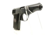 halbautomatische Pistole Walther Zella-Mehlis - Mod. 8 - Note 2  - deutsche Taschenpsitole von Walther, Modell 8, Bakelit-Griffschalen mit 6,35 bzw. CW-Logo, Sicherung, Steckmagazin mit Walther Schriftzug, guter gepflegter Sammlerzustand, technisch in Ord